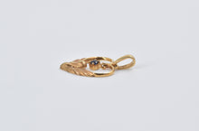 Load image into Gallery viewer, 18K Ruby Inset Swan Heart Love Symbol Pendant Yellow Gold