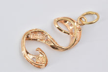 Load image into Gallery viewer, 18K S Letter Monogram CZ Enrusted Name Initial Charm/Pendant Yellow Gold