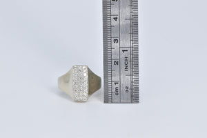 14K 0.50 Ctw Natural Diamond Graduated Statement Ring White Gold