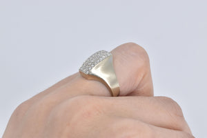 14K 0.50 Ctw Natural Diamond Graduated Statement Ring White Gold
