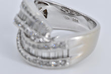 Load image into Gallery viewer, 14K 1.75 Ctw Baguette Natural Diamond Twist Knot Ring White Gold