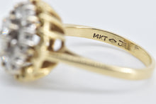 Load image into Gallery viewer, 14K 1.00 Ctw Natural Diamond Cluster Statement Ring Yellow Gold