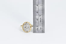 Load image into Gallery viewer, 14K 1.00 Ctw Natural Diamond Cluster Statement Ring Yellow Gold