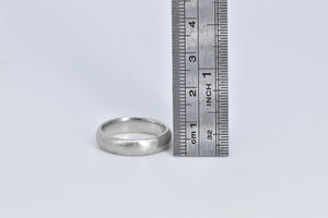 Platinum 5.0mm Rounded Classic Wedding Band Ring