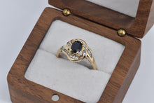Load image into Gallery viewer, 14K 1.50 Ctw Sapphire Baguette Natural Diamond Ring Yellow Gold