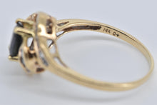 Load image into Gallery viewer, 14K 1.50 Ctw Sapphire Baguette Natural Diamond Ring Yellow Gold