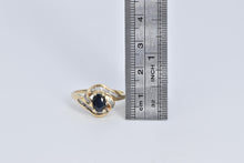 Load image into Gallery viewer, 14K 1.50 Ctw Sapphire Baguette Natural Diamond Ring Yellow Gold