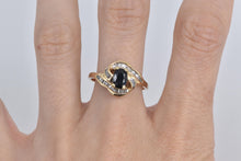 Load image into Gallery viewer, 14K 1.50 Ctw Sapphire Baguette Natural Diamond Ring Yellow Gold