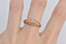 Load image into Gallery viewer, 14K 0.24 Ct Old European Cut Natural Diamond Belcher Ring Yellow Gold