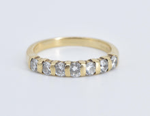 Load image into Gallery viewer, 14K 0.75 Ctw Natural Diamond Wedding Band Ring Yellow Gold
