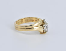 Load image into Gallery viewer, 14K 0.45 Ctw Pear Natural Diamond Bridal Set Ring Yellow Gold