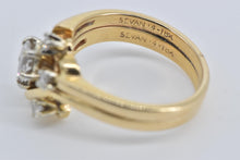Load image into Gallery viewer, 14K 0.45 Ctw Pear Natural Diamond Bridal Set Ring Yellow Gold