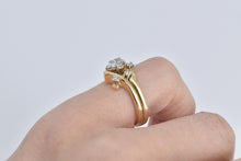 Load image into Gallery viewer, 14K 0.45 Ctw Pear Natural Diamond Bridal Set Ring Yellow Gold