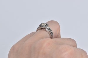 14K 0.90 Ctw LeVian Natural Diamond Engagement Ring White Gold