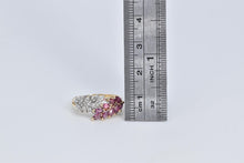 Load image into Gallery viewer, 14K Marquise Ruby Natural Diamond Wavy Ring Yellow Gold