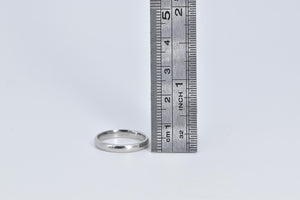 Platinum 3.0mm Classic Simple Rounded Wedding Band Ring