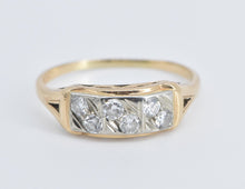 Load image into Gallery viewer, 14K 1930&#39;s Art Deco Diamond Wedding Band Ring Yellow Gold