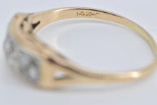 Load image into Gallery viewer, 14K 1930&#39;s Art Deco Diamond Wedding Band Ring Yellow Gold