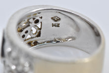 Load image into Gallery viewer, 14K 0.67 Ctw Natural Diamond Vine Statement Band Ring White Gold
