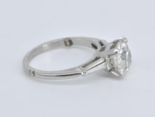 Load image into Gallery viewer, Platinum 3.17 Ct Old European Cut Diamond Engagement Ring