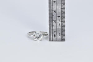 Platinum 3.17 Ct Old European Cut Diamond Engagement Ring