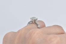 Load image into Gallery viewer, Platinum 3.17 Ct Old European Cut Diamond Engagement Ring