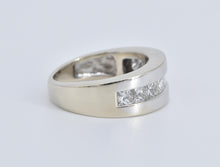 Load image into Gallery viewer, 14K 2.00 Ctw Princess Natural Diamond Wedding Band Ring White Gold