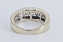 Load image into Gallery viewer, 14K 2.00 Ctw Princess Natural Diamond Wedding Band Ring White Gold
