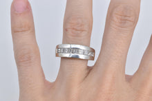 Load image into Gallery viewer, 14K 2.00 Ctw Princess Natural Diamond Wedding Band Ring White Gold