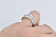 Load image into Gallery viewer, 14K 2.00 Ctw Princess Natural Diamond Wedding Band Ring White Gold