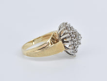 Load image into Gallery viewer, 14K 0.75 Ctw Marquise Natural Diamond Cluster Ring Yellow Gold