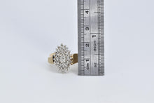 Load image into Gallery viewer, 14K 0.75 Ctw Marquise Natural Diamond Cluster Ring Yellow Gold