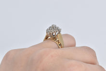 Load image into Gallery viewer, 14K 0.75 Ctw Marquise Natural Diamond Cluster Ring Yellow Gold