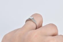 Load image into Gallery viewer, Platinum 0.63 Ctw Art Deco Natural Diamond Engagement Ring