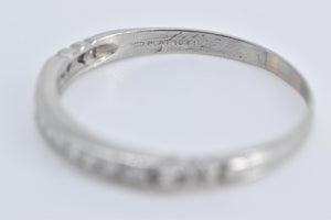 Platinum 0.20 Ctw Natural Diamond Wedding Band Ring