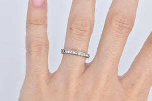 Platinum 0.20 Ctw Natural Diamond Wedding Band Ring