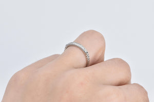 Platinum 0.20 Ctw Natural Diamond Wedding Band Ring