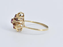 Load image into Gallery viewer, 14K 0.54 Ctw Ruby Diamond Wavy Cluster Fashion Ring Yellow Gold