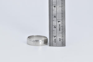 Platinum 5.9mm Hammered Classic Wedding Band Ring
