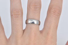 Load image into Gallery viewer, Platinum 5.9mm Hammered Classic Wedding Band Ring