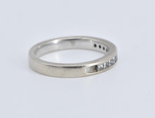 Load image into Gallery viewer, 14K 0.60 Ctw Princess Natural Diamond Wedding Band Ring White Gold