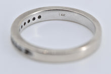 Load image into Gallery viewer, 14K 0.60 Ctw Princess Natural Diamond Wedding Band Ring White Gold