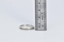 Load image into Gallery viewer, 14K 0.60 Ctw Princess Natural Diamond Wedding Band Ring White Gold