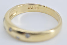 Load image into Gallery viewer, 14K Diamond Rounded Fashion Stacking Band Ring Yellow Gold