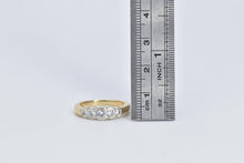 Load image into Gallery viewer, 14K 0.50 Ctw Natural Diamond Five Stone Band Ring Yellow Gold