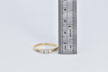 Load image into Gallery viewer, 14K 0.50 Ctw Three Natural Diamond Engagement Ring Yellow Gold