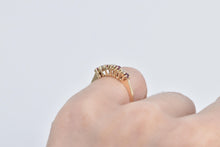 Load image into Gallery viewer, 14K Natural Ruby Diamond Stacking Wedding Band Ring Yellow Gold