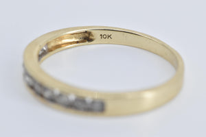 10K 0.40 Ctw Natural Diamond Classic Wedding Band Ring Yellow Gold