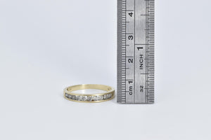 10K 0.40 Ctw Natural Diamond Classic Wedding Band Ring Yellow Gold