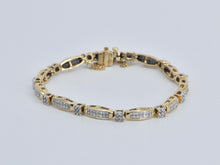 Load image into Gallery viewer, 14K 2.65 Ctw Natural Diamond Encrusted Tennis Bracelet 7&quot; Yellow Gold
